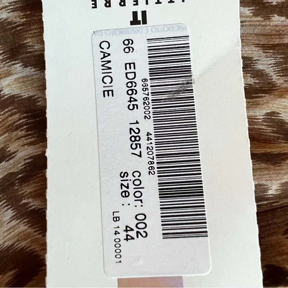 NWT Dolce and Gabbana D&G 100% silk leopard 44/30 - Picture 10 of 14